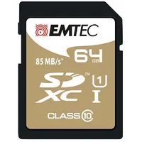 Sdxc 64Gb Emtec Cl10 Elitegold Uhs-I 85Mb/S Blister