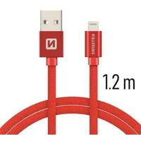 Swissten Textile Fast Charge 3A Lightning Data and Charging Cable 1.2M