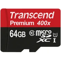 Transcend 64Gb microSDXC Class 10 Uhs-I 400X Memory Card Ts64Gusdu1
