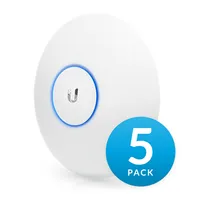 Ubiquiti Unifi Uap-Ac-Lr-5 5-Pack 2.4 - 5, 867 Mbit/S, 10/100/1000 Mu-Mimo Yes, Poe in, 802.11 a/b/g/n/ac, injector not included