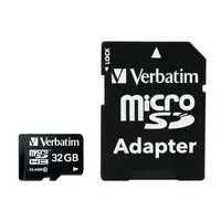 Verbatim Microsd/Sdhc Card 32Gb Premium Cl.10  Adap. Retail 44083