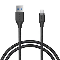 Aukey Cable Quick Charge Cb-Ac1 Black ultrafast nylon Usb C-Usb 3.1 1.2M
