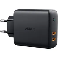 Aukey Pa-D5 Ultrafast Wall Charger 2Xusb-C 63W