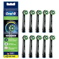 Braun Oral-B Cross Action Eb50Brb-10 Clean Maximiser Replacement electric toothbrush heads Xxxl 10 pcs Black
