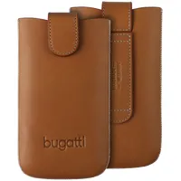 Bugatti M Universal Pouch Leather Case with Magnet Brown 7 х 12 cm