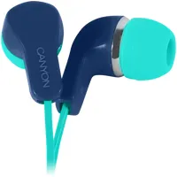 Canyon Epm-02, Stereo Earphones with inline microphone, GreenBlue, cable length 1.2M, 201510Mm, 0.013Kg