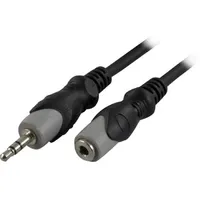 Deltaco 3.5Mm male to female audio extension cable, 5 m Mm-162
