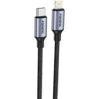 Foneng Cable Usb-C to Lightning  X95 Metal Head Braided Pd 20W 1.2M Gray
