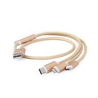 Gembird Cable Usb Charging 3In1 1M/Gold Cc-Usb2-Am31-1M-G