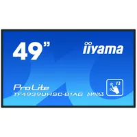 iiyama 49 Pcap Anti-Glare Bezel  Free 15-Points Touch Screen,