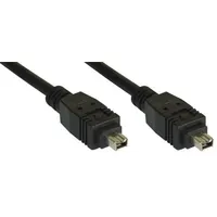Intos Inline Firewire / Dv cable ieee1394, 400Mbps, 3.0M, 4/4 pin Fw-15
