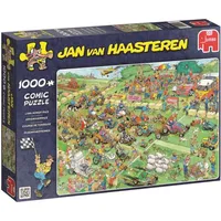 Jumbo Spiele Jan van Haasteren Lawnmower Race 1000 Piece Puzzle 19021
