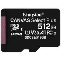 Kingston Canvas Select Plus micSDXC 512Gb Uhs-I Sdcs2/512Gbsp