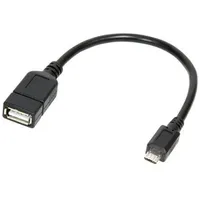 Logilink Micro Usb B/M to A/F Otg Adapter cable 0,20M Aa0035
