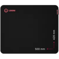 Lorgar Main 325, Gaming mouse pad, Precise control surface, Red anti-slip rubber base, size 500Mm x 420Mm 3Mm, weight 0.4Kg