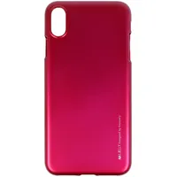 Mercury i-Jelly Back Case Strong Silicone With Metallic Glitter for  Apple iPhone Xs Max Pink