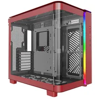 Montech King 95 Midi-Tower, Tempered Glass, Argb - red