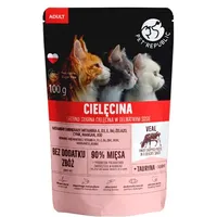 Petrepublic Pet Republic Adult Finely chopped veal - wet cat food 100 g
