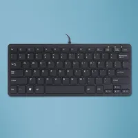 R-Go Tools Ergo compact keyboard Qwerty, Black