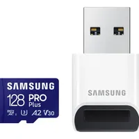 Samsung Pro Plus 128Gb microSDXC Memory Card 2023 with Usb Adapter
