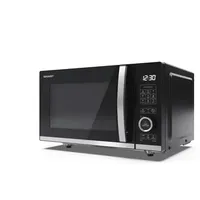 Sharp Yc-Qg204Ae-B Mikrowelle  And Grill 20L schwarz/silber