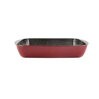 Stoneline Casserole dish 	21477 4.5 L 40X27 cm Borosilicate glass Red Dishwasher proof