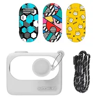 Sunnylife Protective Case  foProtective for Insta360 Go 3 White with stickersr Black stickers
