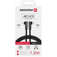 Swissten L Type Textile Universal Quick Charge 3.1 Usb-C to Data and Charging Cable 1.2M
