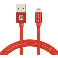 Swissten Textile Fast Charge 3A Lightning Data and Charging Cable 3M