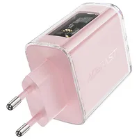 Acefast Wall charger  A45, 2X Usb-C, 1Xusb-A, 65W Pd Pink
