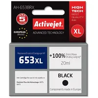 Activejet Ah-653Brx Ink for Hp printers Replacement 653Xl 3Ym75Ae Premium 720 pages black
