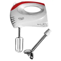 Adler Mixer Ad 4212 Hand 300 W Number of speeds 5 Turbo mode White