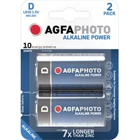 Agfa Photo Agfaphoto Battery Alkaline, Mono, D, Lr20, 1.5V, Blister 2-Pack