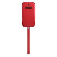 Apple 12, 12 Pro Leather Sleeve with Magsafe iPhone Red