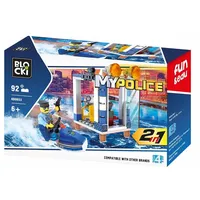 Blocki Mypolice Police station on water / Kb0653 Constructor with 57 parts Age 6