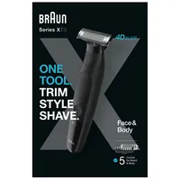Braun Series Xt3200 Face  And Body Trimmer Black 206334