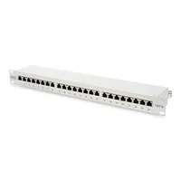 Digitus Patch Panel Dn-91624S White 48.2 x 4.4 10.9 cm Category Cat 6 Ports 24 Rj45 Retention strength 7.7 kg Insertion force 30N max
