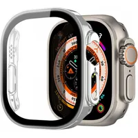 Dux Ducis case Hamo with protective glass for Apple Watch Ultra / 2 49 mm silver