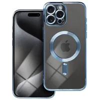 Electro Mag Cover case compatible with Magsafe for Iphone 15 Pro Max blue