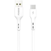Foneng X36 Usb to Usb-C cable, 2.4A, 1M White
