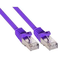 Fujtech Inline Cat5E Sf / Utp network cable, 0.5 m, purple 72550P
