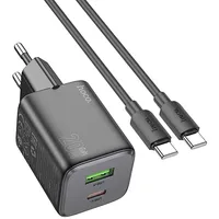 Hoco charger Usb A  Type C cable to Pd Qc 3A 20W N41 black