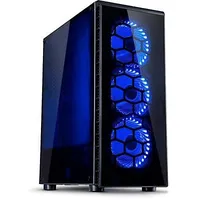 Intertech Inter-Tech Cxc2 Midi Tower Atx Gaming Case Side Window, Blue Led
