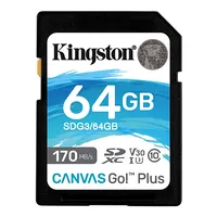 Kingston Canvas Go Plus 64 Gb Sd Flash memory class 10
