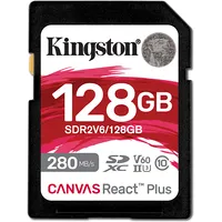 Kingston Canvas React Plus V60 128 Gb Uhs-Ii Sdxc memory card Sdr2V6/128Gb
