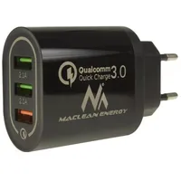Maclean Energy Mce479B 3Xusb charger Qc 3.0