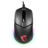 Msi Clutch Gm11 White Gaming Mouse 2-Zone Rgb, upto 5000 Dpi, 6 Programmable button, Symmetrical design, Omron Switches, Center
