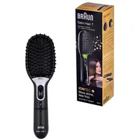 No name Braun Satin Hair 7 Adult Paddle hairbrush Black 1 pcs
