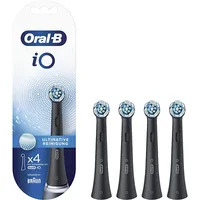 Oral-B  Clean Replaceable Toothbrush Heads iO Refill Ultimate For adults Cordless Number of brush heads included 4 Black White