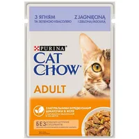Purina Nestle Cat Chow Adult Gij Lamb  And Green Beans Jelly - wet cat food 85 g
